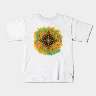 Bee on a sunflower Kids T-Shirt